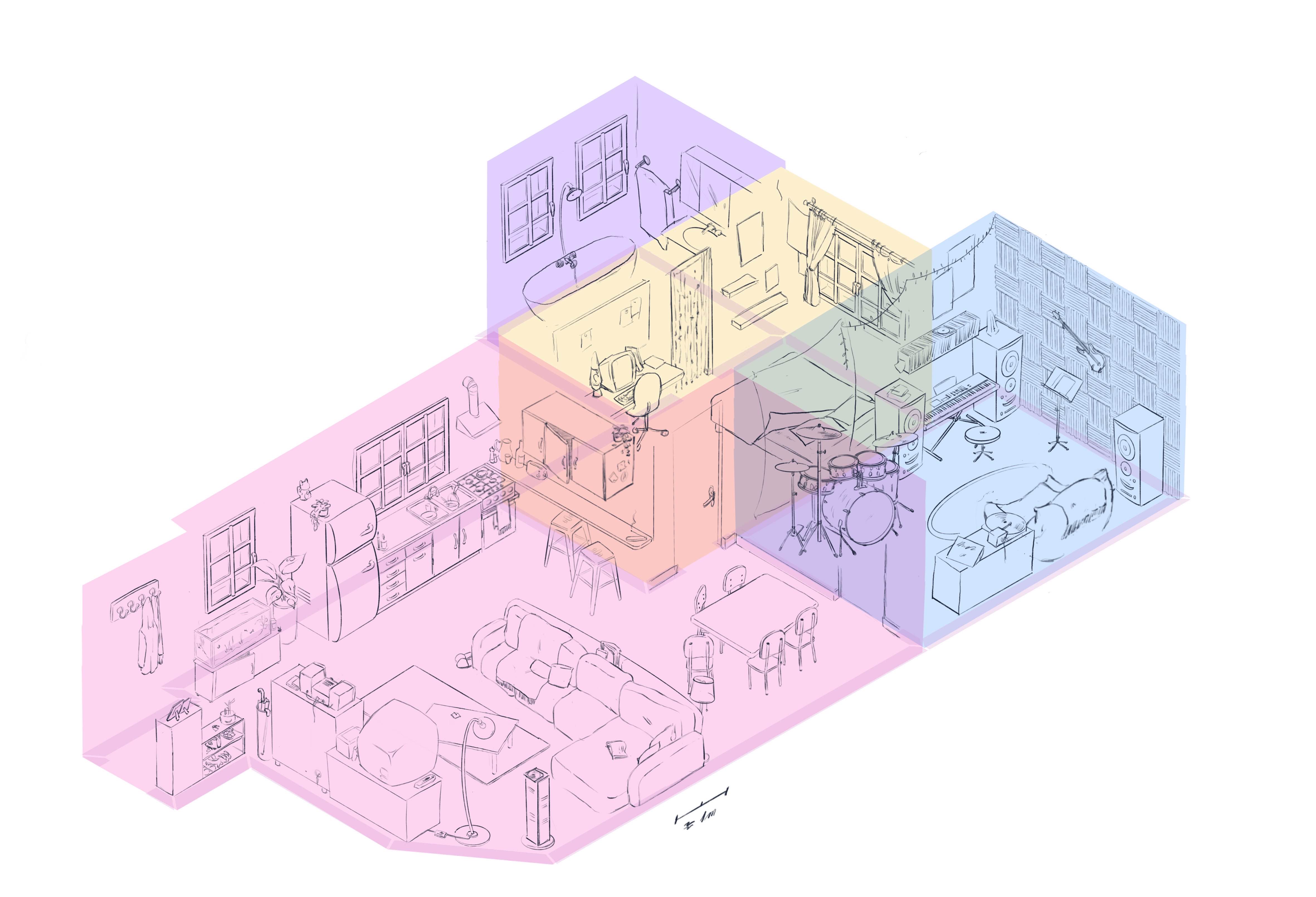 Concept Line Art Appartement